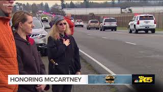 Complete procession for Deputy McCartney