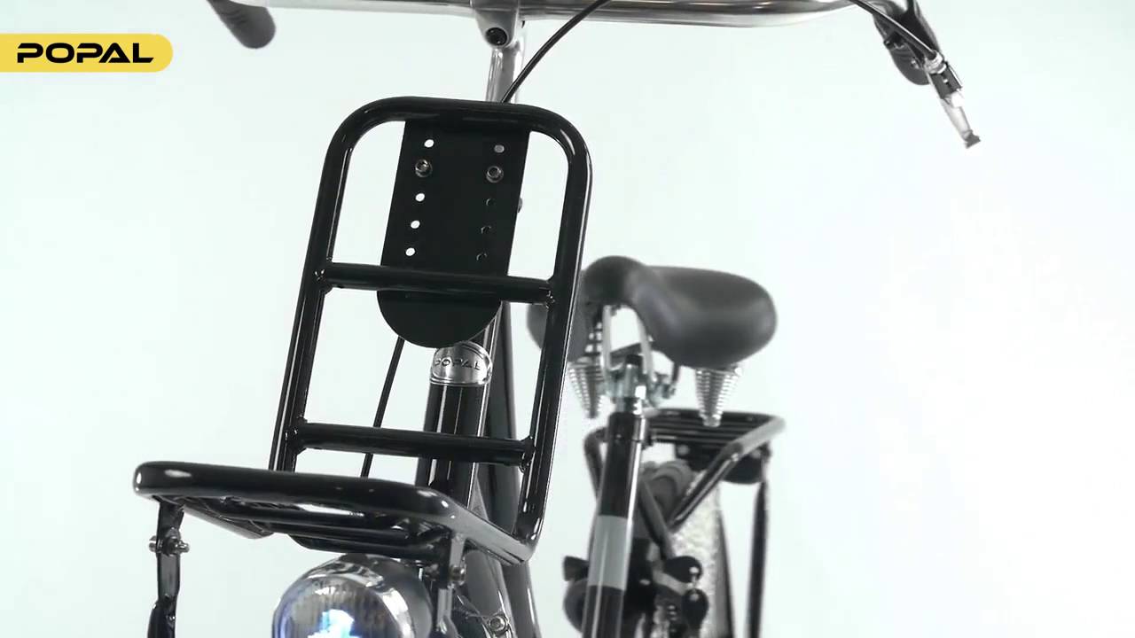 Popal Urban Select Transportfiets 26 inch Luipaard Zwart