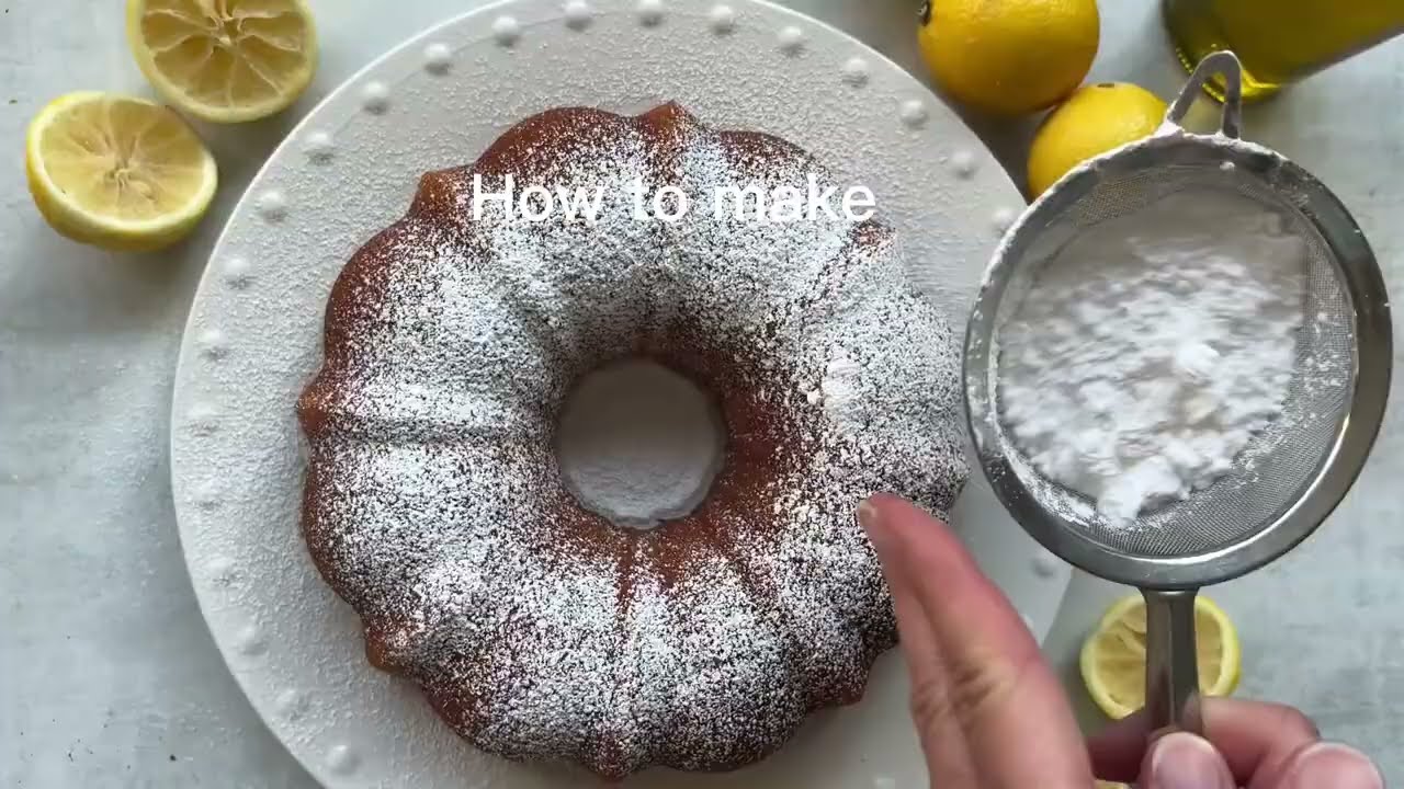 Lemon Olive Oil Cake (Italian Recipe)