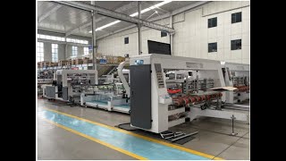 QHPACK Smart type Automatic Carton Box Gluing & Stitching Machine,wtih Creasing function