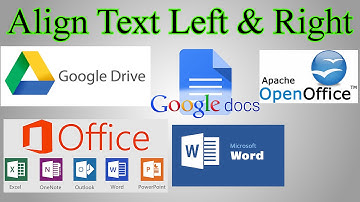 Align Text Left and Right on Same Line with tab stops (Google Docs, OpenOffice, Microsoft Word)