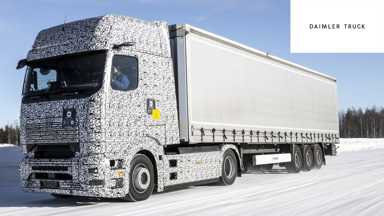 Kälte, Eis und Schnee: Mercedes-Benz Trucks testet E-Lkw in Finnland