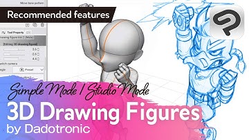 Vary your poses with 3D drawing figures by Dadotronic | Clip Studio Paint Recommended Feature