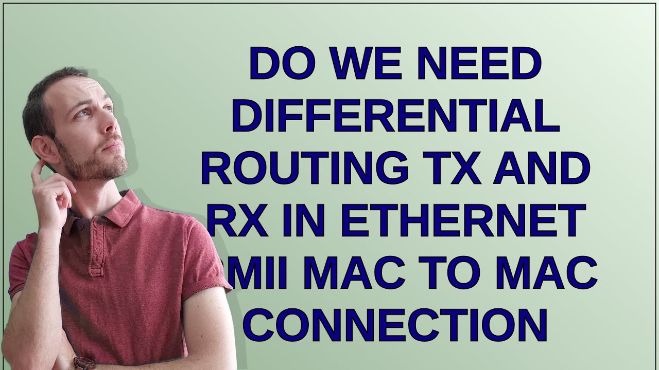 Electronics Do We Need Differential Routing TX And RX In Ethernet RMII Electronics do we need differential routing tx and rx in ethernet rmii