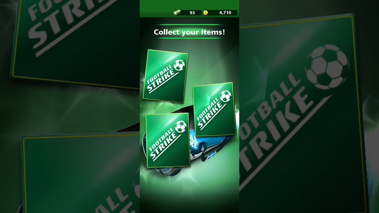 Football strike / Open a basic bag / And get rewards