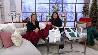 Dreamy Luxe 50x70" Throw Blanket with Gift Box by Valerie on QVC