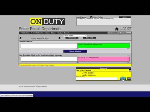 On Duty Employee Portal Training Video 4