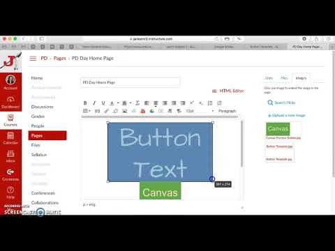 Adding and Linking a Button on Canvas