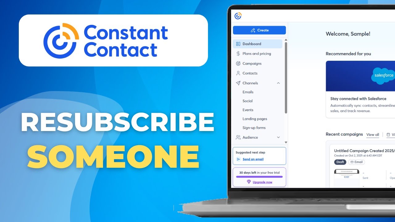 How To Resubscribe To Constant Contact