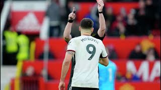 FA Cup quarter final Manchester United v Fulham | See THREE red cards!