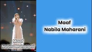 Maaf Nabila Maharani (Lirik)#nabilamaharani #nabilamaharni #slowrock