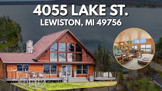 4055 Lake St. Lewiston, MI | East Twin Lake Log Home Tour