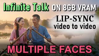 Free Lip-Sync for Multiple Faces  V2V - Infinite Talk