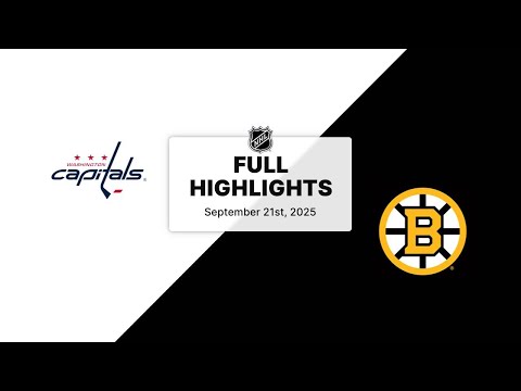 NHL Preseason Highlights | Capitals vs. Bruins | September 21, 2025