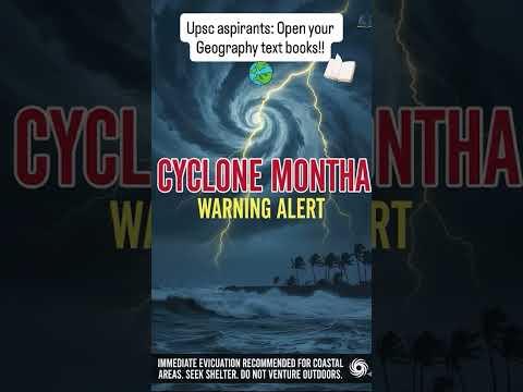 Cyclone Montha Explained Bay Of Bengal Cyclone UPSC 2025 Geography Current Affairs Tantra IAS 