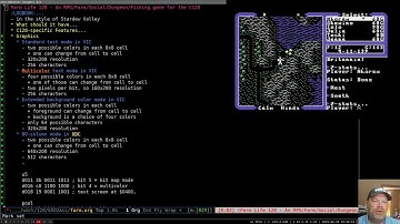 Commodore 128 Assembly #38: Farm Game part 1: Planning the Graphics