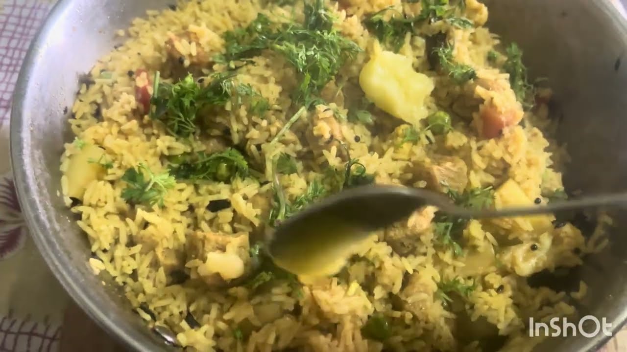 मसाला भात with सोया बडी