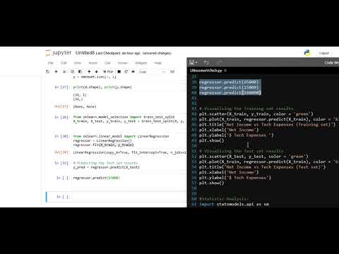 Python Linear Regression with Machine Learning - YouTube