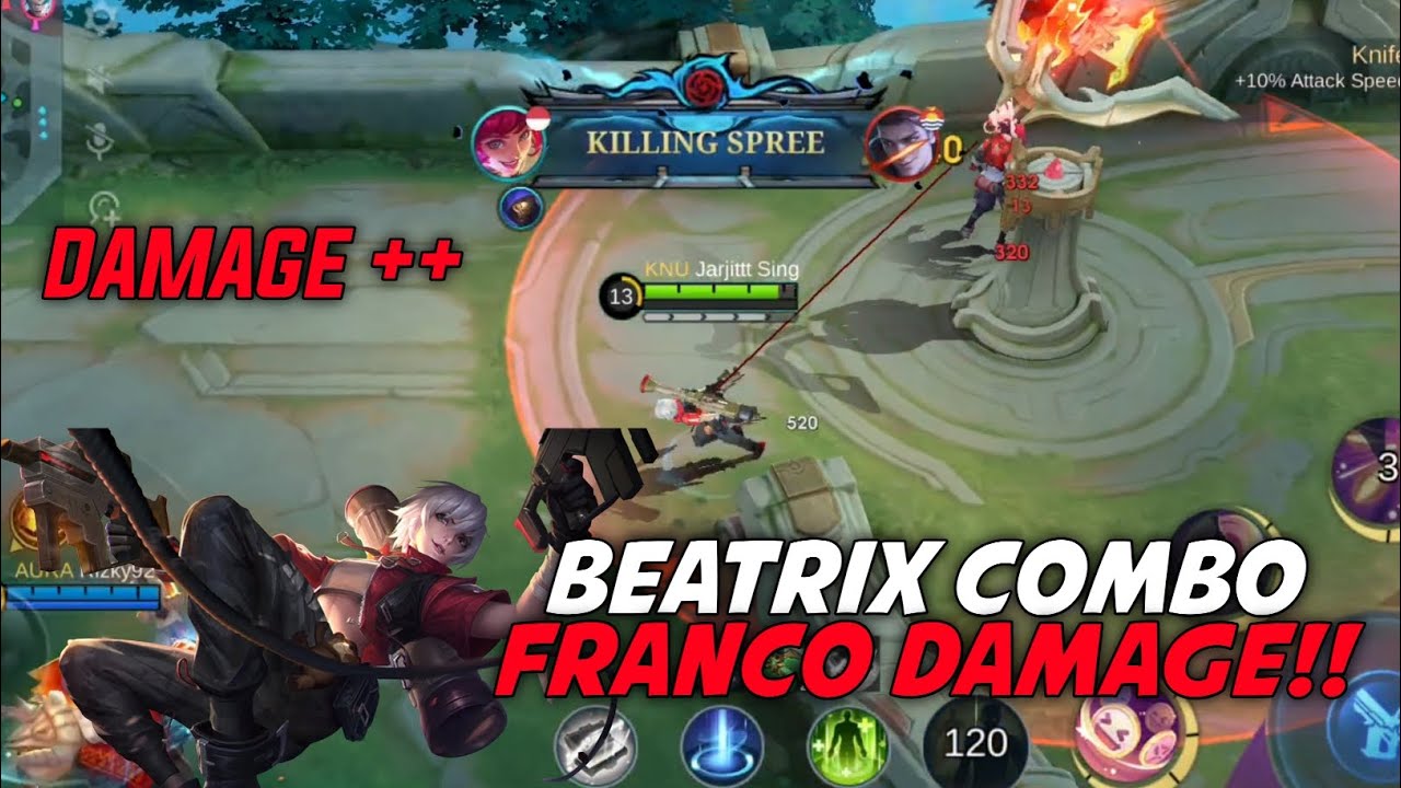 BEATRIX COMBO FRANCO DAMAGE TAPI MALAH GINI || MOBILE LEGENDS - YouTube