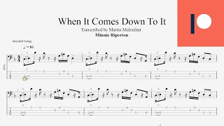 Minnie Riperton - When It Comes Down To It (bass tab)