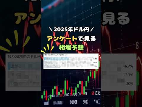 2025年ドル円予想アンケート結果まとめ｜みんなの予測で読み解く今後の動き#shorts