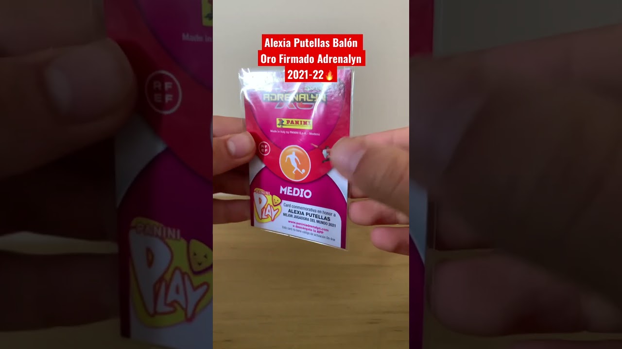 Cromo Alexia Putellas Balón Oro Firmado Adrenalyn 2021-22🔥 