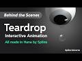 Teardrop - Motion graphic animation using Hana by Spline