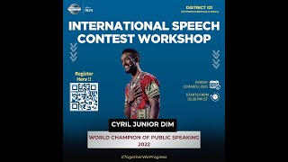 District 121 International Speech Workshop