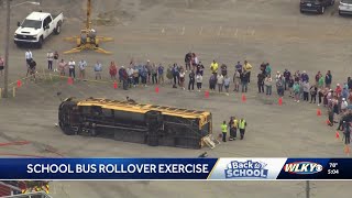 Crash simulation drives home safety message for Oldham County bus drivers