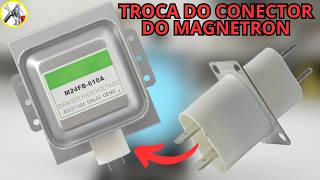 Veja como testar e trocar o conector do magnetron do microondas que está em curto