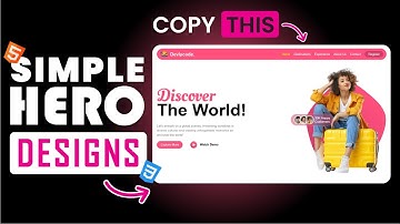 Create a Beautiful Responsive Hero Section | HTML, CSS, JavaScript Tutorial