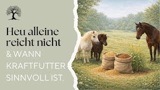 Grundfutter beim Pferd verstehen - Warum Heu allein nicht reicht &amp; wann Kraftfutter sinnvoll ist