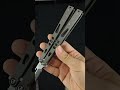 Baliplus Particle Balisong Clone,made of TC4 titanium alloy handle and VG10 stainless steel blade