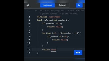 How to write a c++ Program to check whether a given number is prime or not.