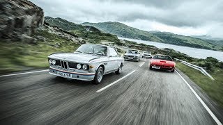 BMW 3.0 CSL vs M1 vs M535i vs 2002 Turbo - Top Gear