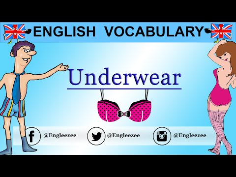 Learn English - LINGERIE / UNDERWEAR / CLOTHES VOCABULARY - Subtitles available