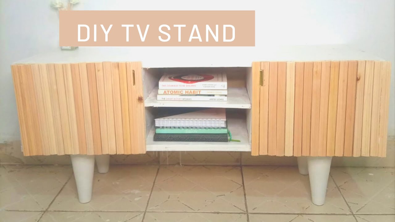 How to make an Easy Tv stand DIY TV Stand Woodworking YouTube