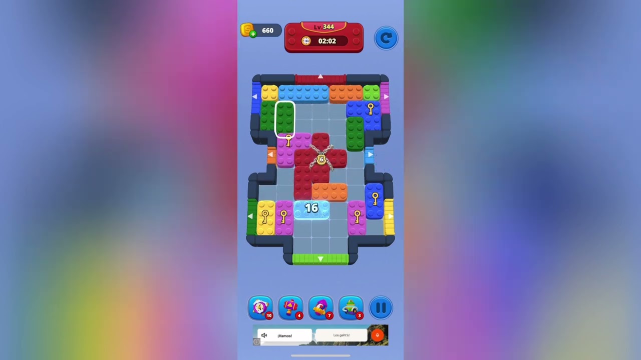 Color Slide Jam Level 344 Solution Walkthrough 