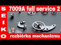 Seiko 5 7009A FULL SERVICE serwis zegarka SEIKO automatic service | demontaż mechanizmu zegarka