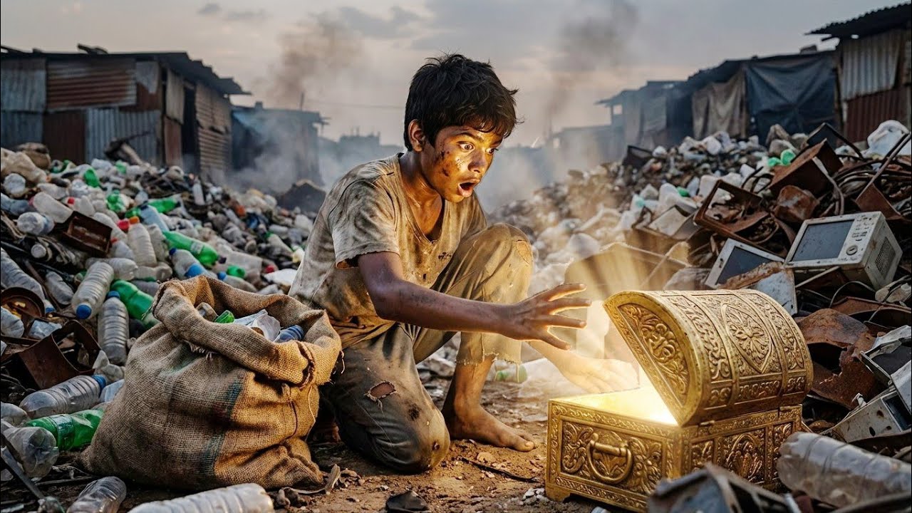कूड़ा बीनने वाले बच्चे को करोड़ों का खजाना मिला 😱... जिसे सबने कूड़ा वाला समझा