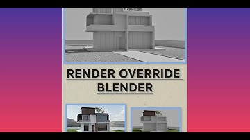 Render override material blender ,exclude object #blender3dmodeling #blendercourse #blendertraining