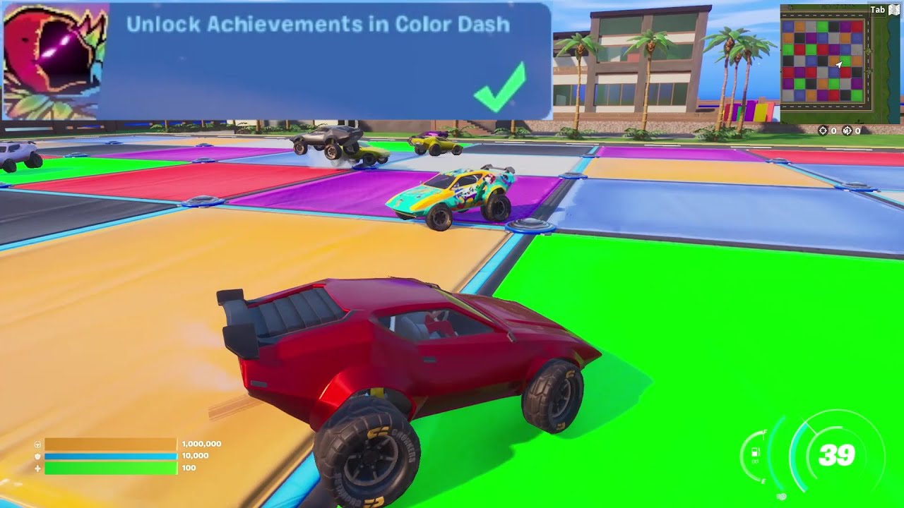 Unlock Achievements in Color Dash - Fortnite - YouTube