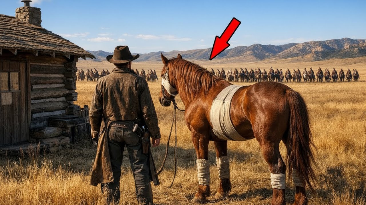 Ele Salvou um Cavalo Ferido… Na Manhã Seguinte, 100 Guerreiros Cercaram Seu Rancho