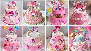 2-Tier Girl's Birthday Cake Model Ideas | My Melody | Happy Birthday