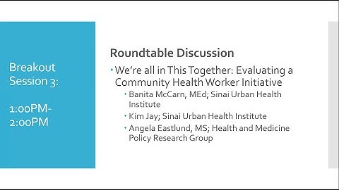 We’re all in This Together: Evaluating a Community Health Worker Initiative