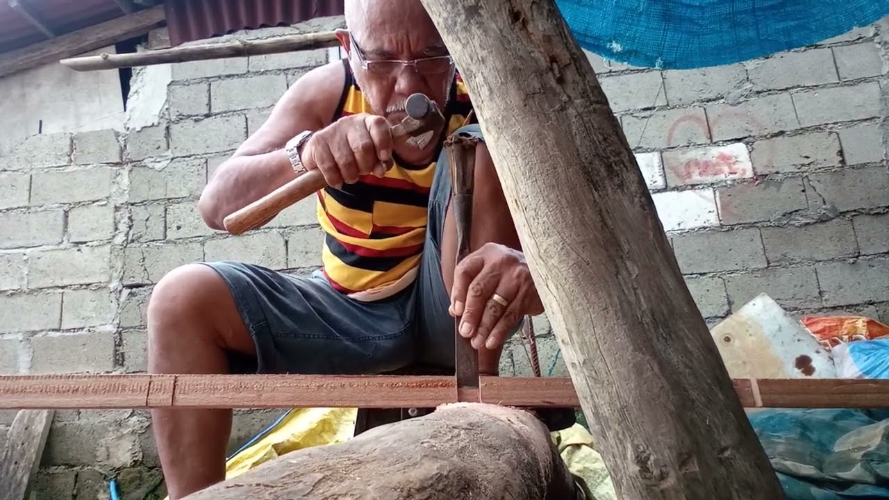 Paano gumawa ng bangkang de motor (double engine) part 6  ( pag hahanda ng rendehas)