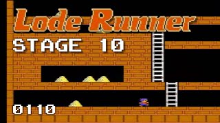 Lode Runner 1 - Stage 10 [0110]