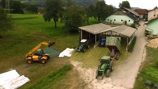 Corn Silage 2020 | Chopping Corn and Filling Silage Pits | Corn Silage on a Small Dairy Farm