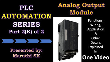 PLC Tutorial: Analog Output Module Explained #plc