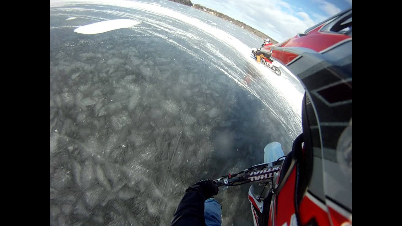 Ice Riding Round Lake, NY - YouTube